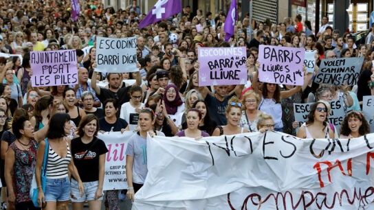 Concentraci&oacute;n de repulsa por la agresi&oacute;n sexual en Manresa