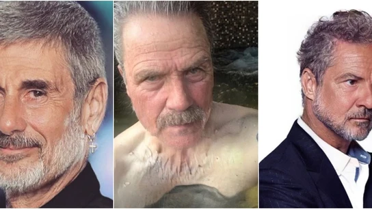 Melendi, Dani Martín y David Bisbal con el filtro de FaceApp Melendi, Dani Martín y David Bisbal con el filtro de FaceApp