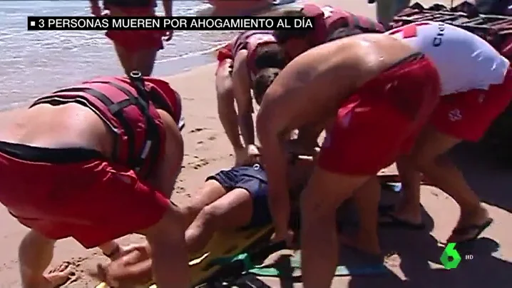 Mueren tres personas al día ahogadas por imprudencias en el mar