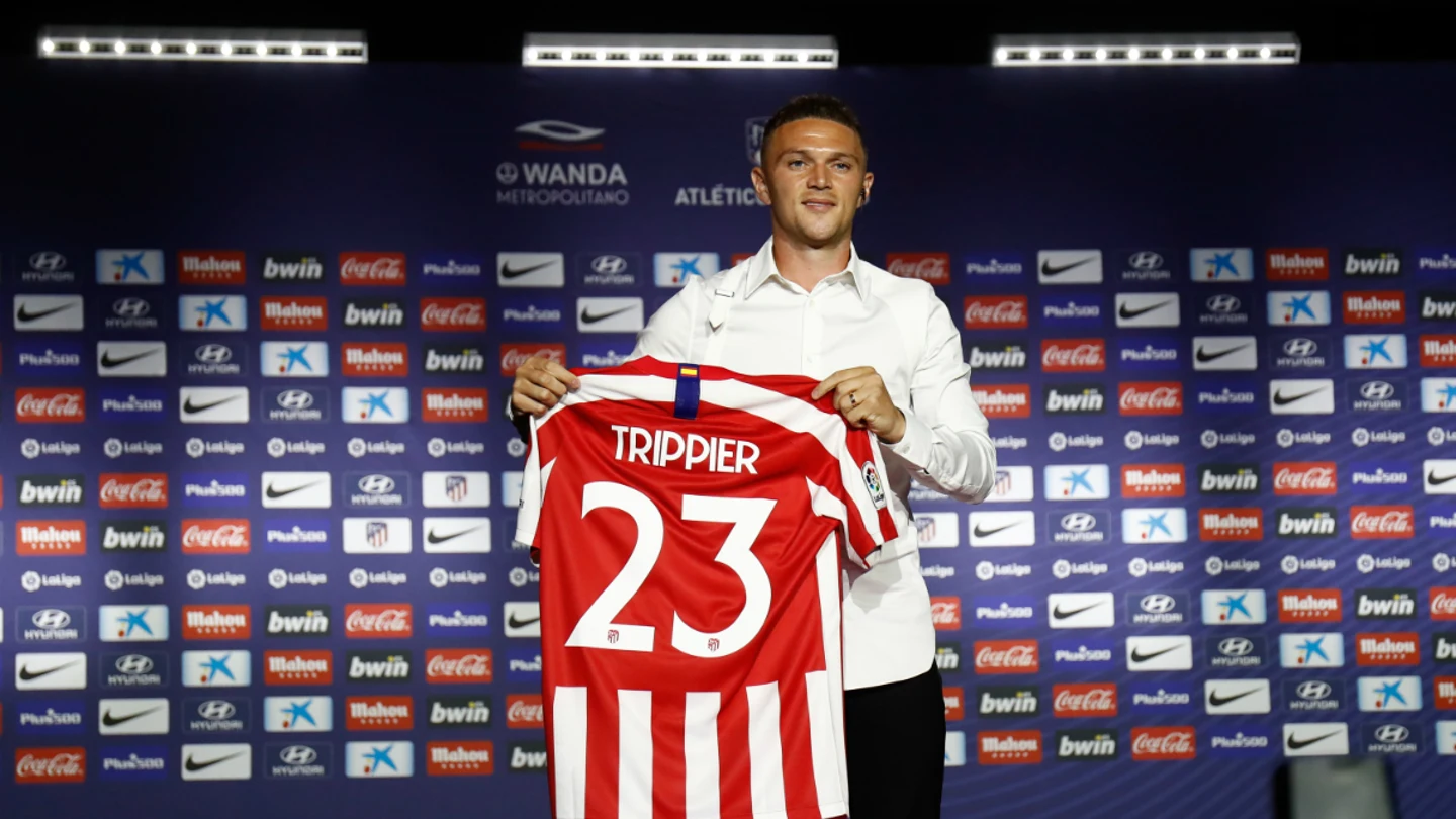 Trippier, con el 23 del Atlético Trippier, con el 23 del Atlético
