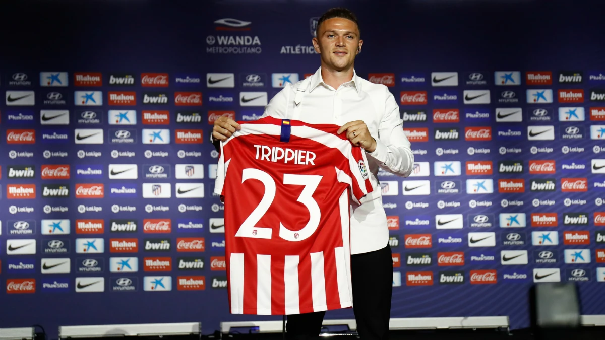 Trippier, con el 23 del Atlético