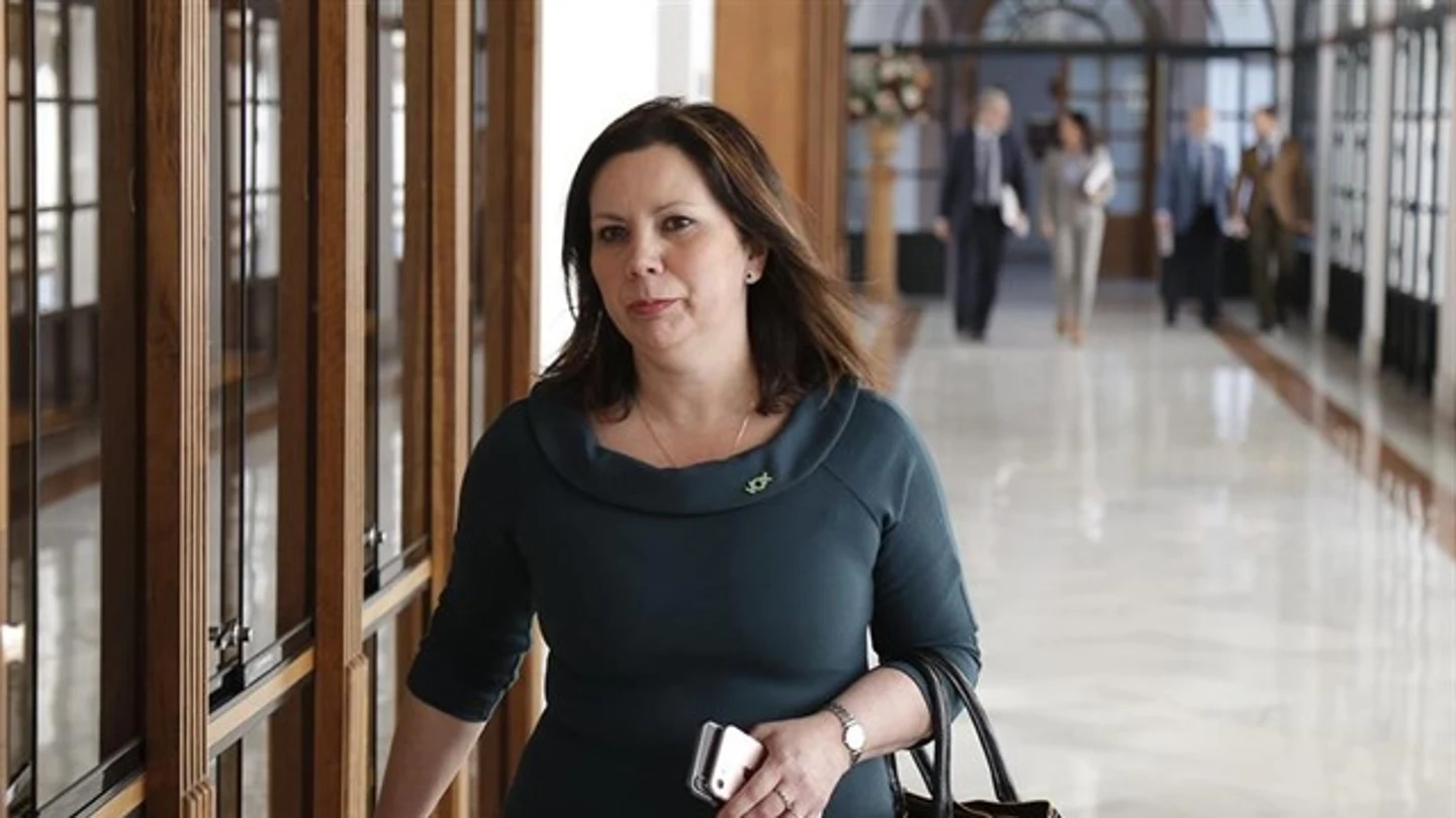 La portavoz adjunta del grupo parlamentario Vox, Ángela Mulas La portavoz adjunta del grupo parlamentario Vox, Ángela Mulas