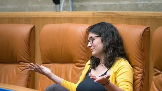 Raquel Romero, en el Parlamento de La Rioja Raquel Romero, en el Parlamento de La Rioja