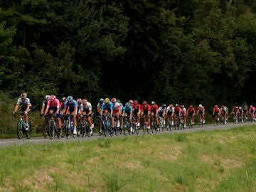 El pelotón, en el Tour de Francia El pelotón, en el Tour de Francia