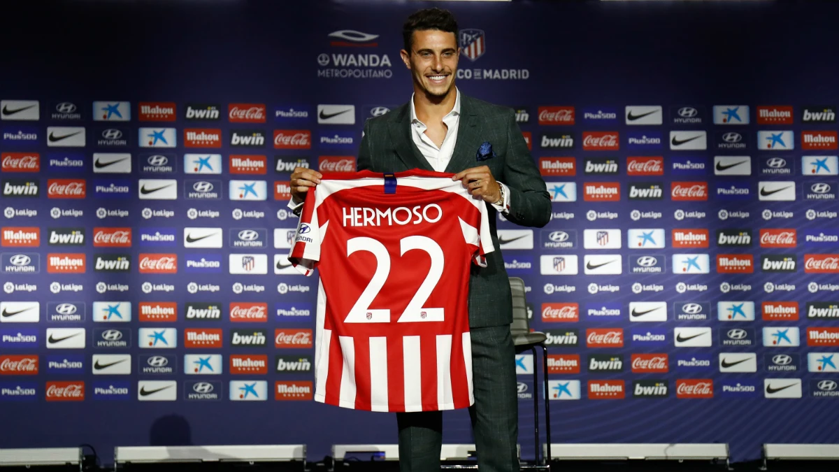 Mario Hermoso, con el 22 del Atlético