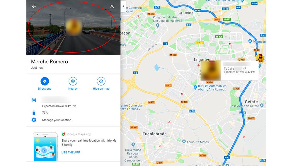 Ahí se muestra la miniatura del lugar exacto donde se encuentra