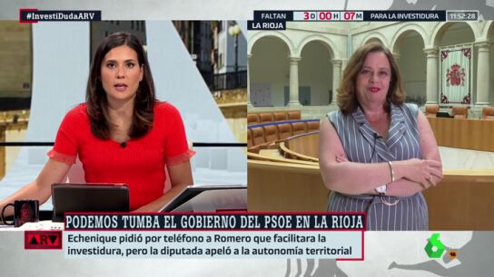 Henar Moreno, Izquierda Unida: "El PSOE (en La Rioja) estuvo desde el minuto uno dispuesto a negociar las pol&iacute;ticas"
