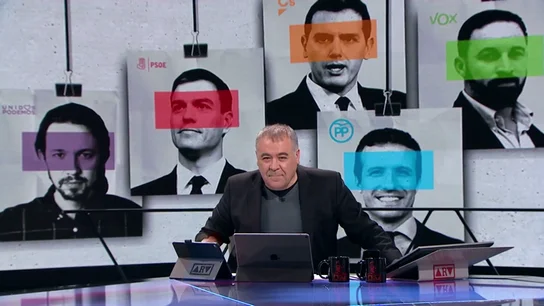 García Ferreras en el plató de Al Rojo Vivo García Ferreras en el plató de Al Rojo Vivo