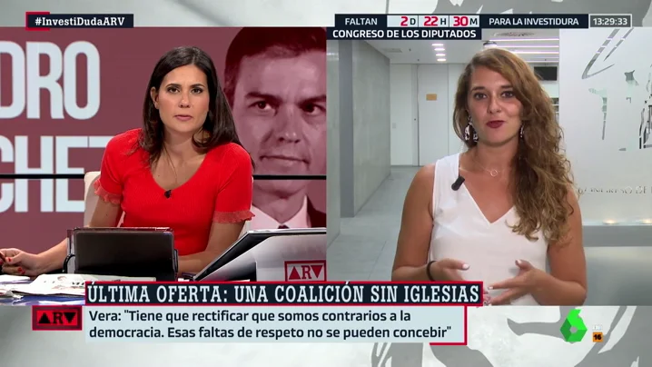 Noelia Vera (Podemos): "Tienen un problema personal con Pablo Iglesias, pero nuestras posiciones políticas son compartidas" Noelia Vera (Podemos): "Tienen un problema personal con Pablo Iglesias, pero nuestras posiciones políticas son compartidas"