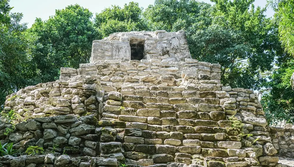 Ruinas mayas en Xcaret