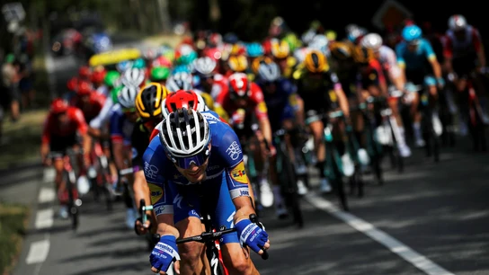 El pelotón, en el Tour de Francia El pelotón, en el Tour de Francia