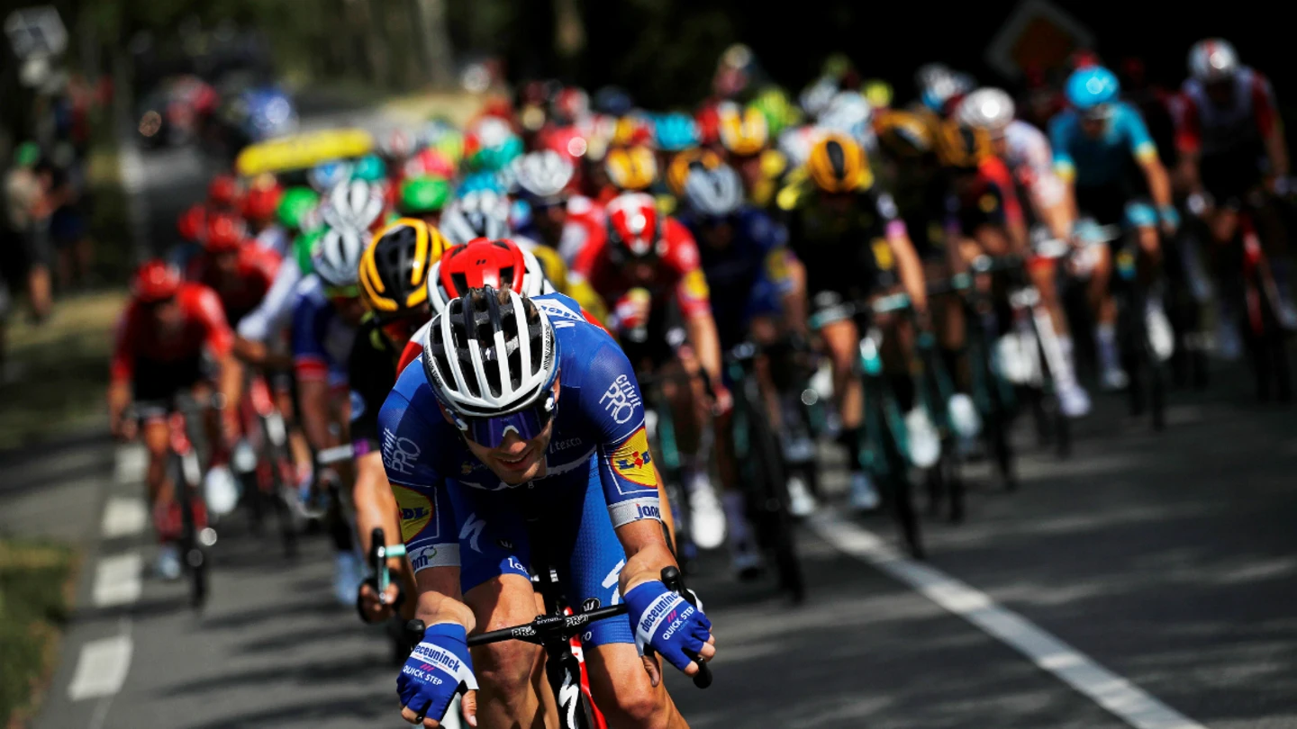 El pelotón, en el Tour de Francia El pelotón, en el Tour de Francia