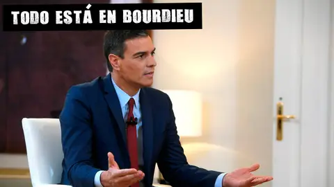 Pedro Sánchez durante la entrevista con Ferreras en Moncloa Todo está en Bourdieu