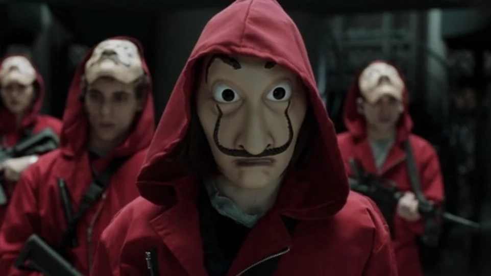 Algunos de los personajes de 'La casa de papel'