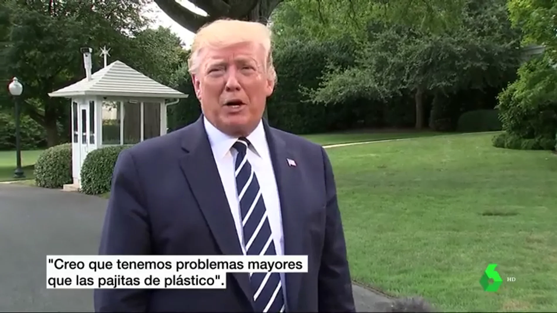 Campaña de Donald Trump contra la prohibición de las pajitas de plástico: "Creo que tenemos problemas mayores"