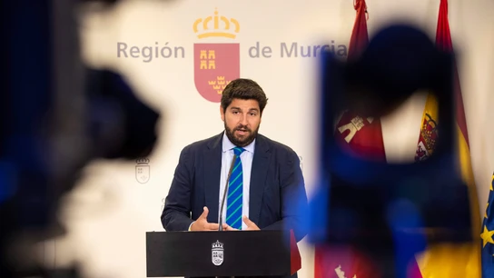 El presidente en funciones de la Comunidad de Murcia, Fernando López Miras El presidente en funciones de la Comunidad de Murcia, Fernando López Miras