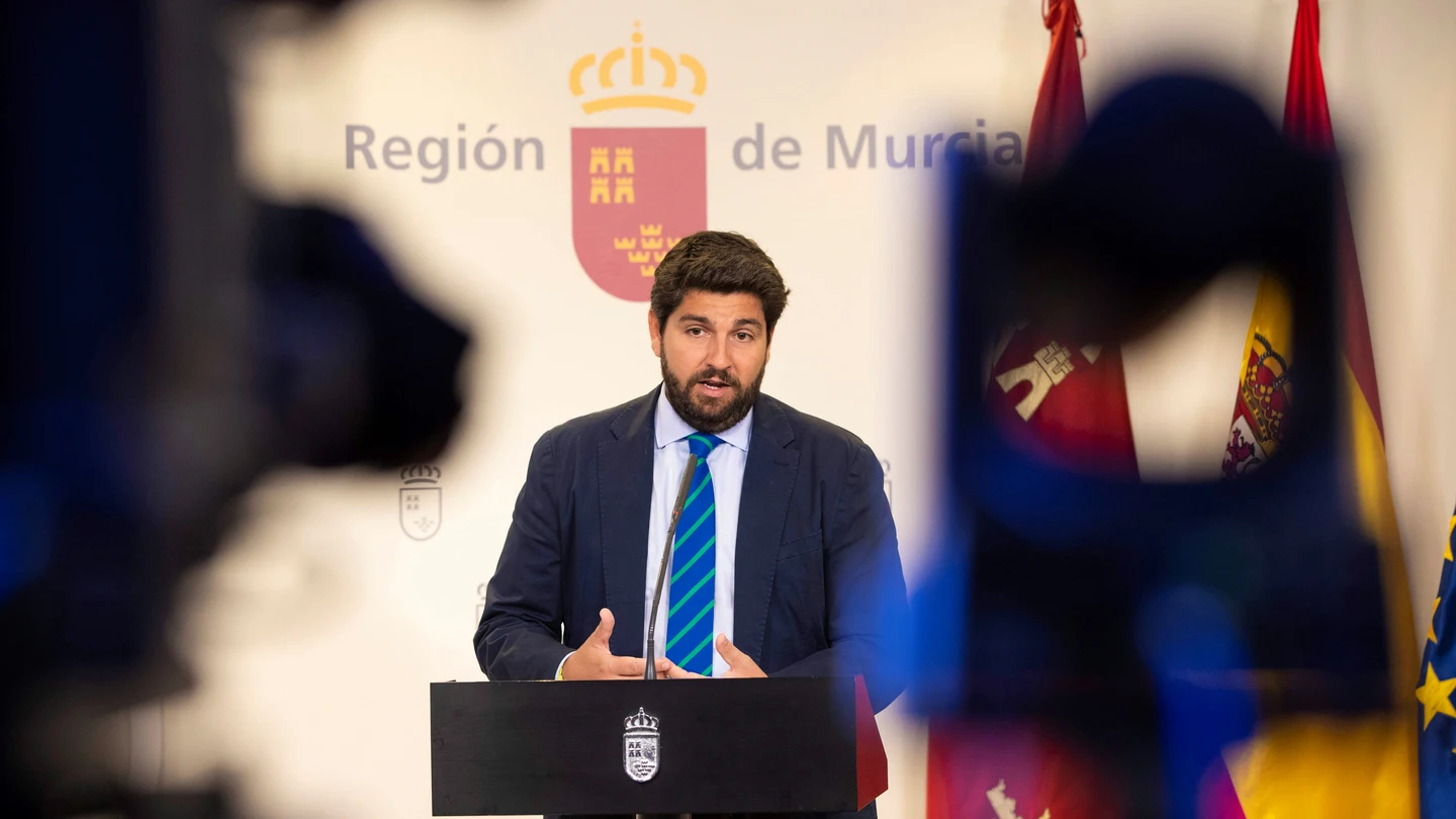 El presidente en funciones de la Comunidad de Murcia, Fernando López Miras El presidente en funciones de la Comunidad de Murcia, Fernando López Miras