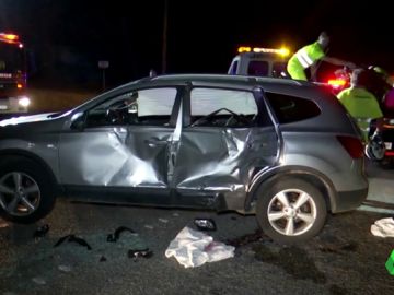 Coche accidentado en Vigo Coche accidentado en Vigo