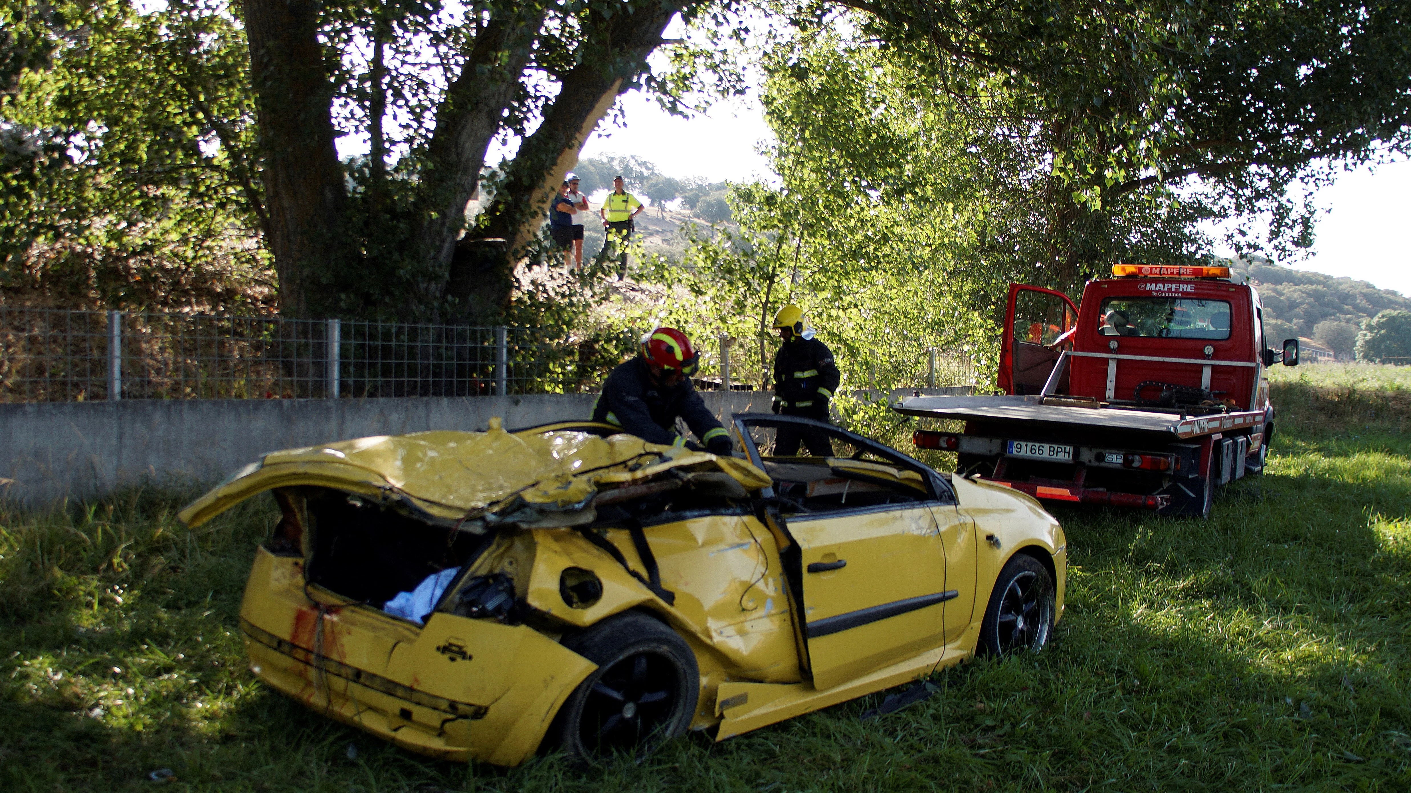 Estado en el que quedó el vehículo tras el accidente