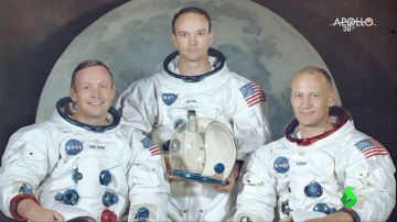 Los tres astronautas del Apolo 11