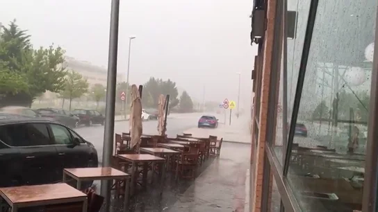Imagen de archivo de intensas lluvias. Imagen de archivo de intensas lluvias.