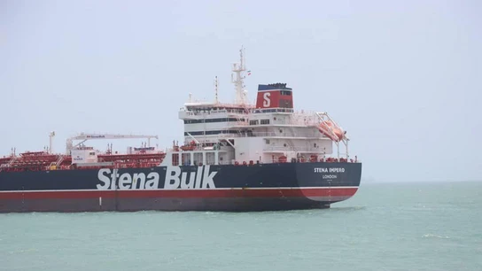 El petrolero británico Stena Impero El petrolero británico Stena Impero.