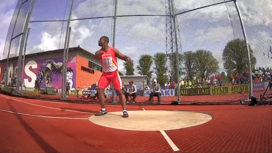 El atleta español Yasiel Sotero El atleta español Yasiel Sotero