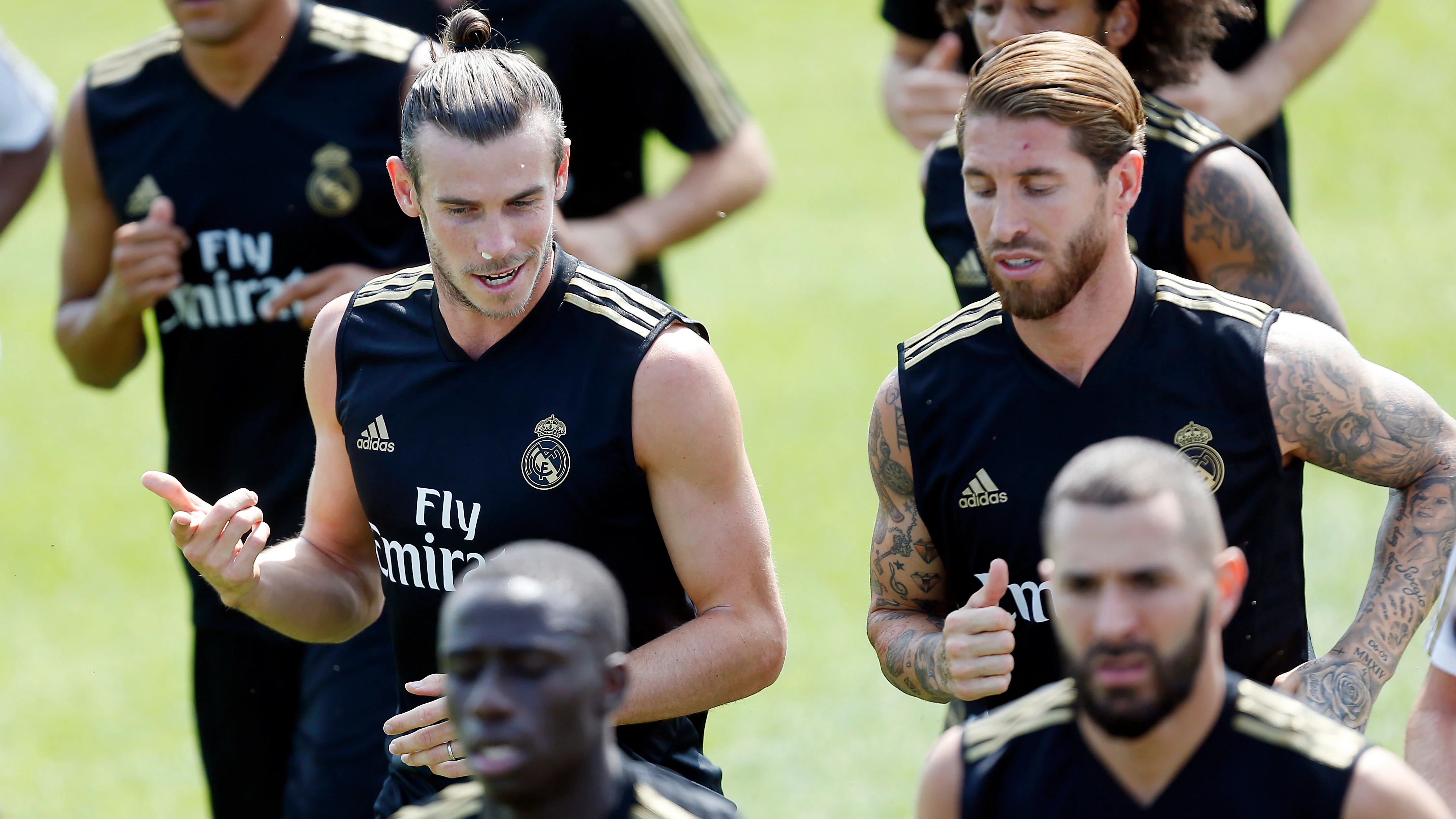 Gareth Bale, entrenando en Canadá