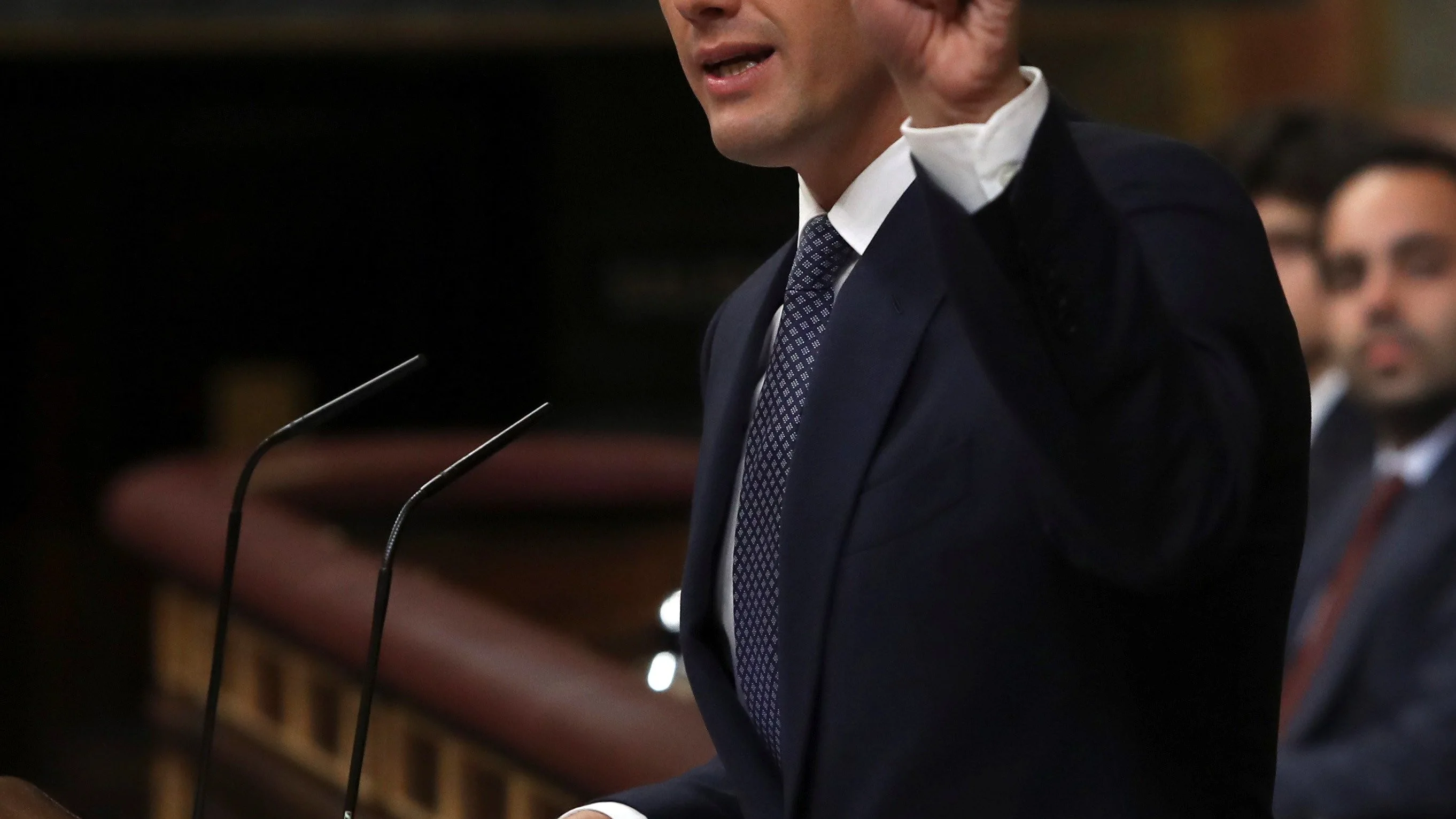 Albert Rivera en su intervención en el debate de investidura de Sánchez