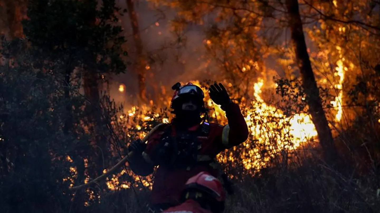 Imagen de un incendio en Portugal Incendio en Portugal