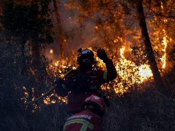 Imagen de un incendio en Portugal