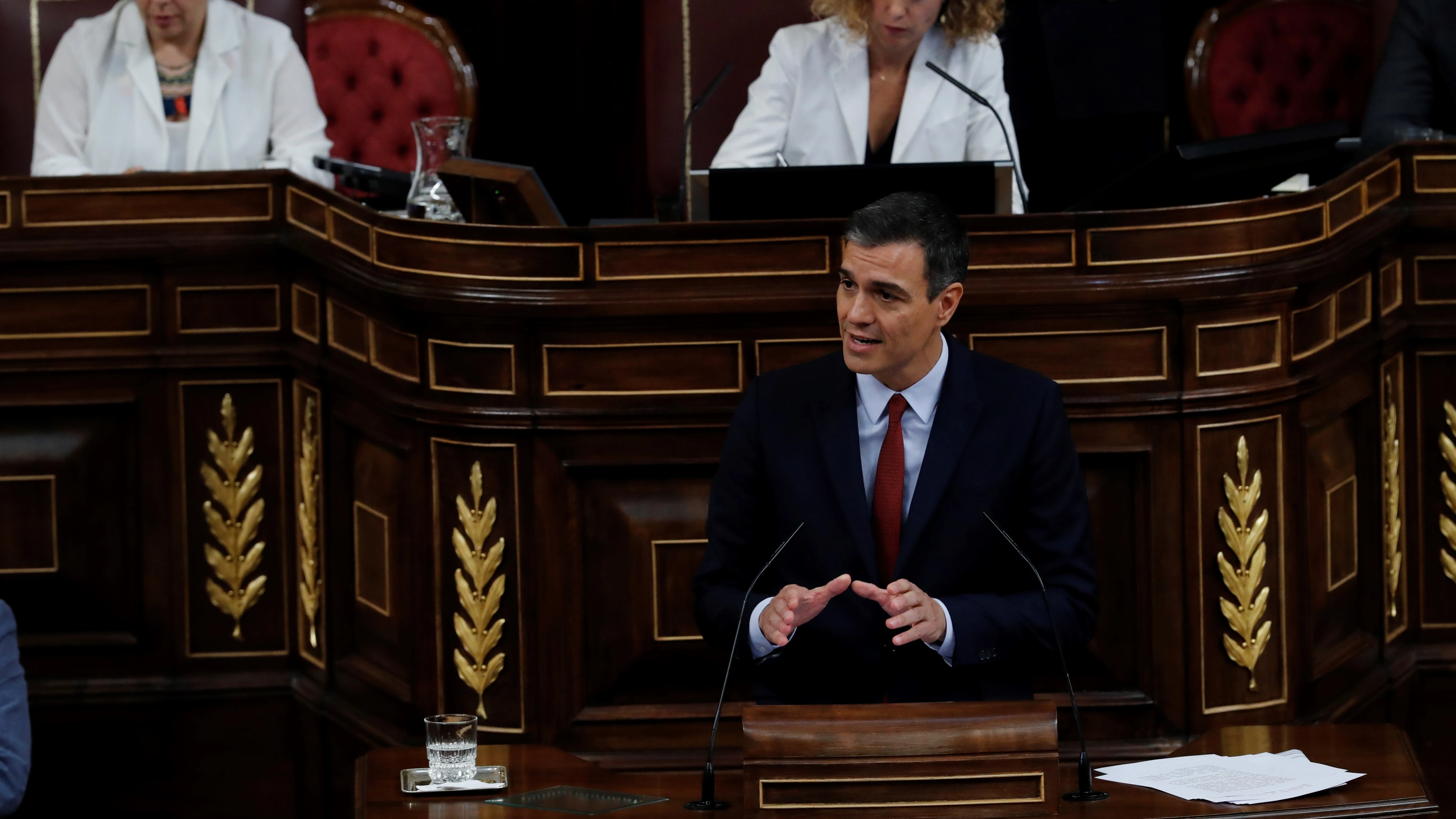 Pedro Sánchez en su investidura