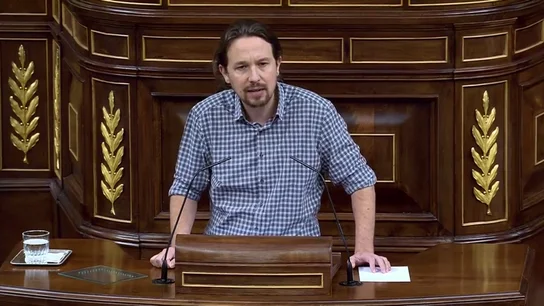 El dardo de Iglesias a Sánchez: "Ya le ha pedido la abstención a PP y Ciudadanos, por favor, no se la pida a Vox" El dardo de Iglesias a Sánchez: "Ya le ha pedido la abstención a PP y Ciudadanos, por favor, no se la pida a Vox"
