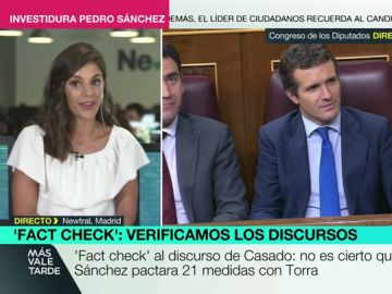 'Fat check' al discurso de Casado: no es cierto que Sánchez pactara 21 medidas con Torra 'Fat check' al discurso de Casado: no es cierto que Sánchez pactara 21 medidas con Torra