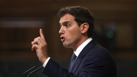 Albert Rivera, en la tribuna del Congreso de los Diputados Albert Rivera, en la tribuna del Congreso de los Diputados