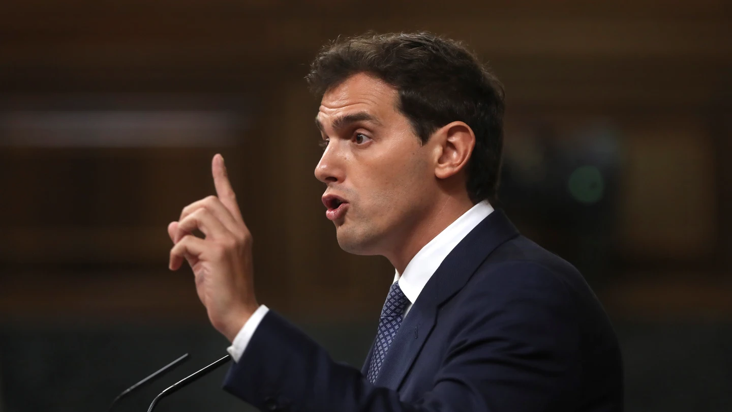 Albert Rivera, en la tribuna del Congreso de los Diputados Albert Rivera, en la tribuna del Congreso de los Diputados
