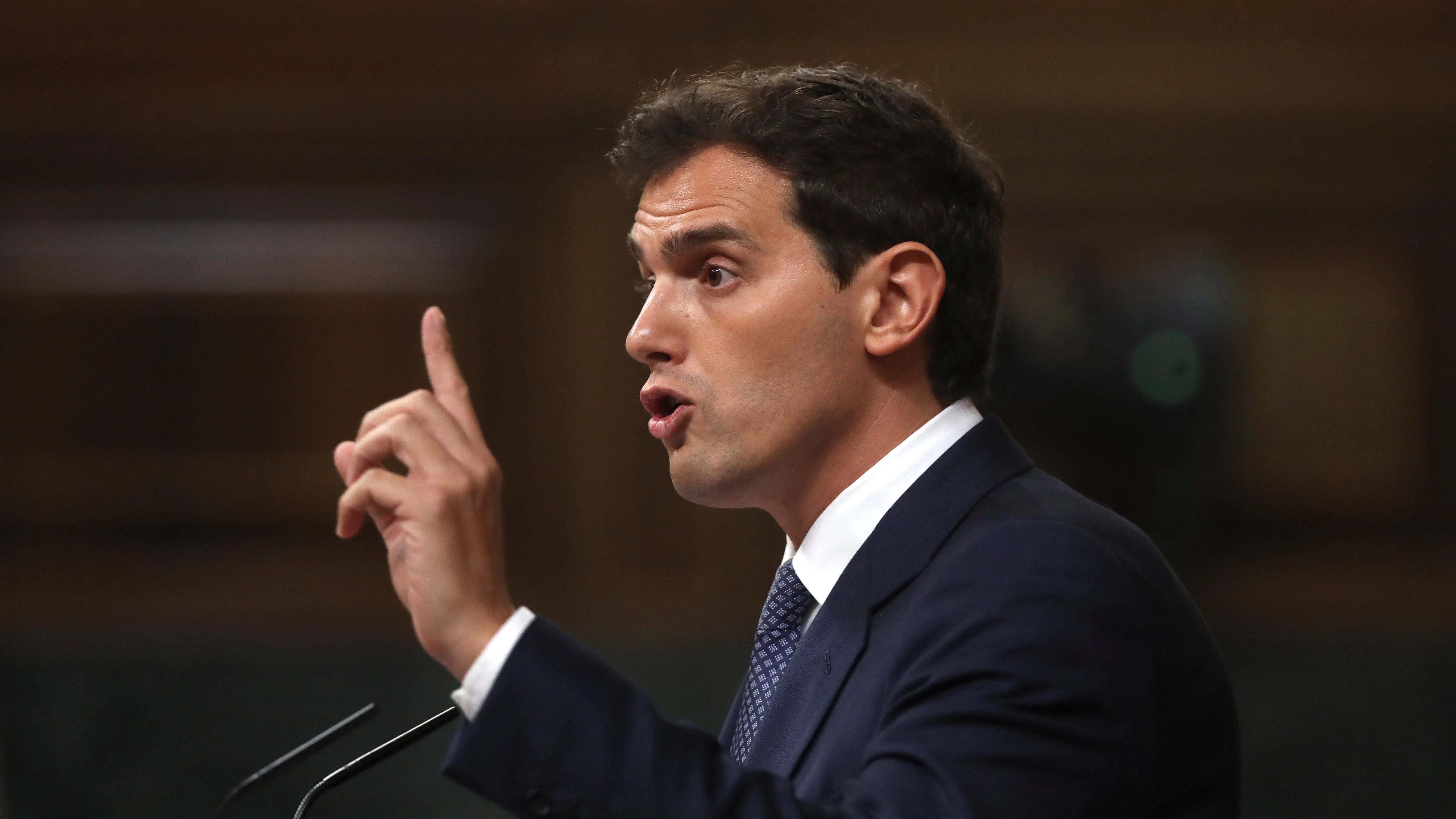 Albert Rivera, en la tribuna del Congreso de los Diputados