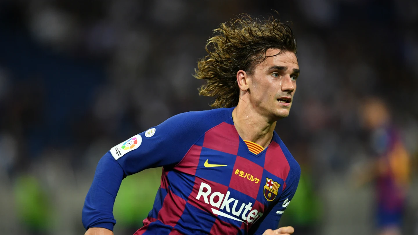 Griezmann, con el Barcelona Griezmann, con el Barcelona