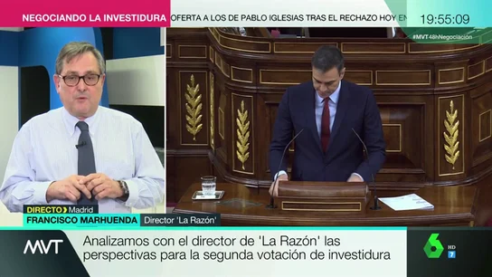 Francisco Marhuenda: "Me parece insólito que el PSOE niegue a Podemos una vicepresidencia y cinco ministerios" Francisco Marhuenda: "Me parece insólito que el PSOE niegue a Podemos una vicepresidencia y cinco ministerios"