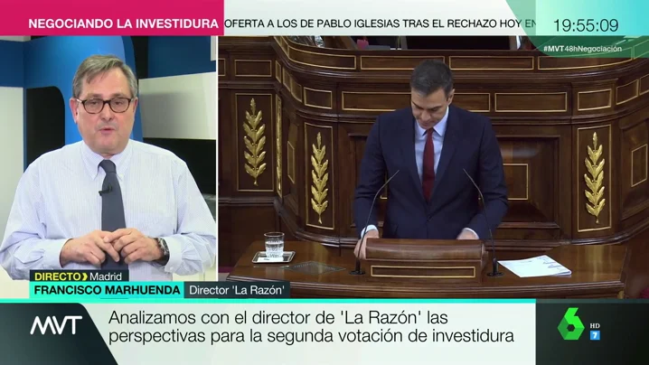 Francisco Marhuenda: "Me parece insólito que el PSOE niegue a Podemos una vicepresidencia y cinco ministerios"