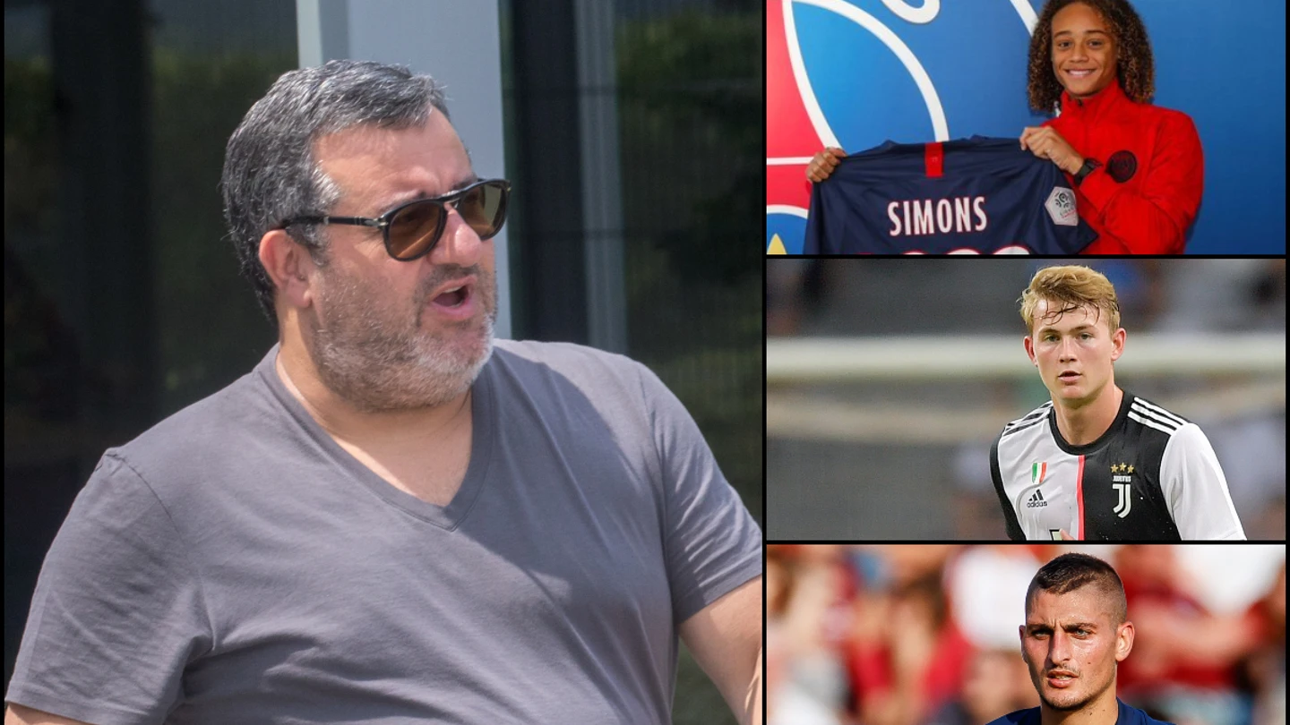 Mino Raiola, Simons, De Ligt y Verratti Mino Raiola, Simons, De Ligt y Verratti