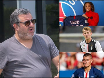 Mino Raiola, Simons, De Ligt y Verratti Mino Raiola, Simons, De Ligt y Verratti