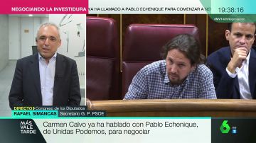 Rafael Simancas, optimista con las nuevas negociaciones con Unidas Podemos: "Estamos trabajando con confianza y optimismo"