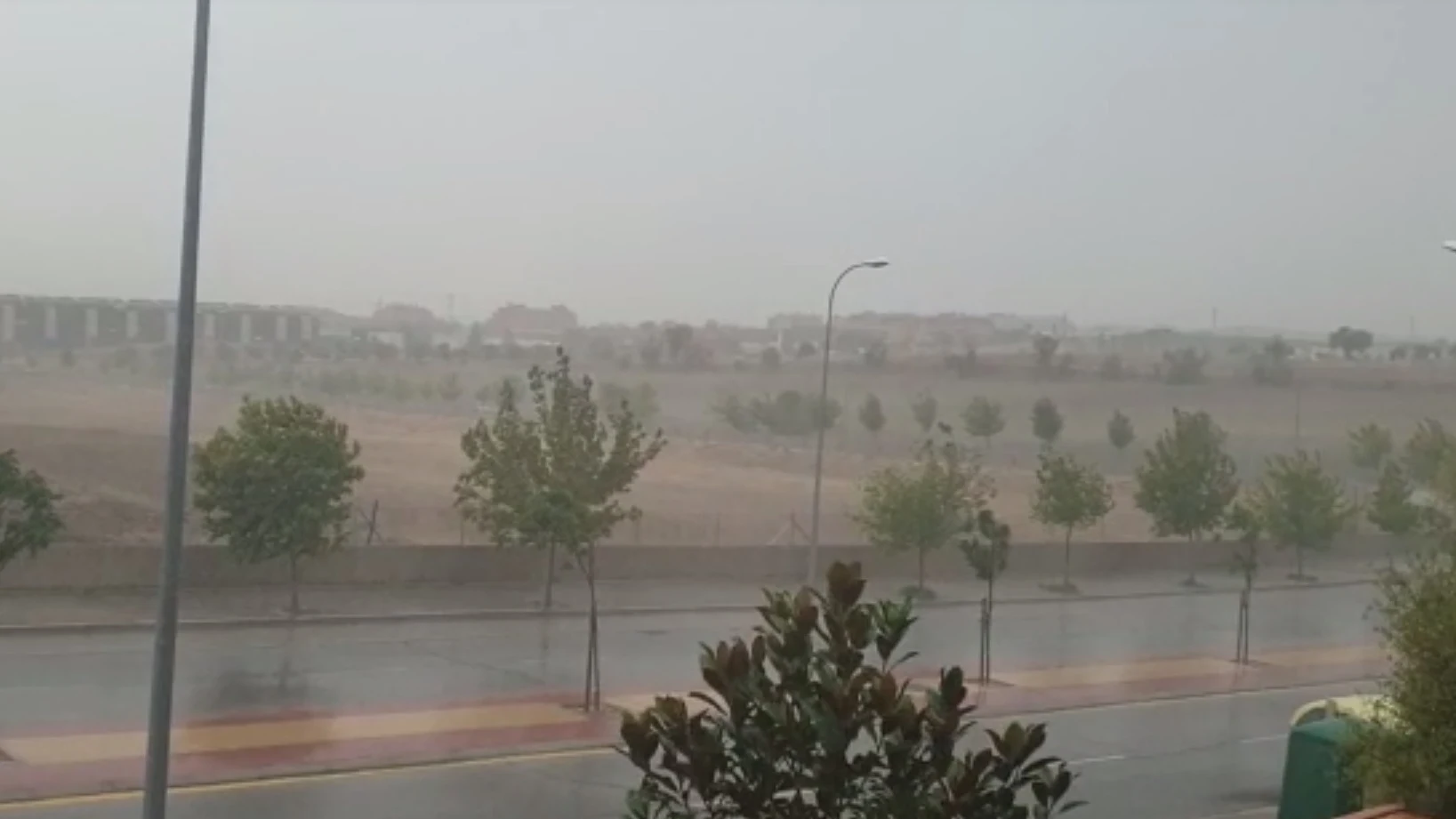 Lluvia en Valdemoro