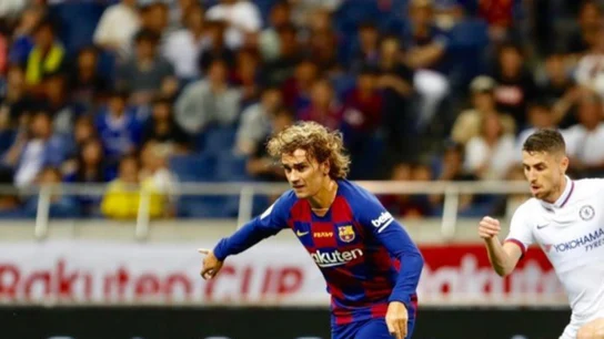 Griezmann, en su debut con el FC Barcelona Griezmann, en su debut con el FC Barcelona