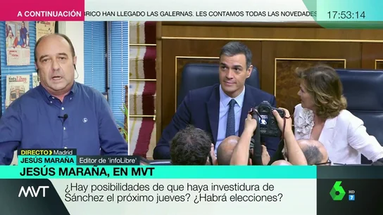 Jesús Maraña: "El PSOE no buscaba el acuerdo con toda la fuerza, ahora está otra vez en marcha" Jesús Maraña: "El PSOE no buscaba el acuerdo con toda la fuerza, ahora está otra vez en marcha"