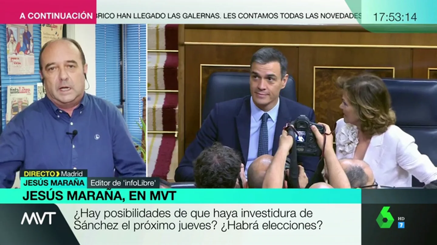 Jesús Maraña: "El PSOE no buscaba el acuerdo con toda la fuerza, ahora está otra vez en marcha" Jesús Maraña: "El PSOE no buscaba el acuerdo con toda la fuerza, ahora está otra vez en marcha"