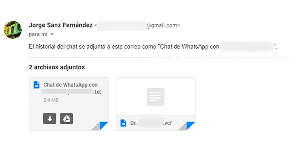 Chats de WhatsApp en la bandeja de entrada