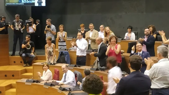 María Chivite tras ser investida presidenta de Navarra María Chivite tras ser investida presidenta de Navarra