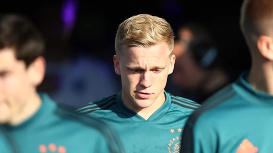 Donny van de Beek, entrenando con el Ajax Donny van de Beek, entrenando con el Ajax